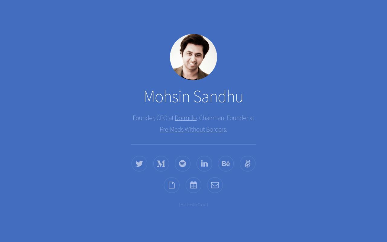 Carrd profile picture for @mohsin